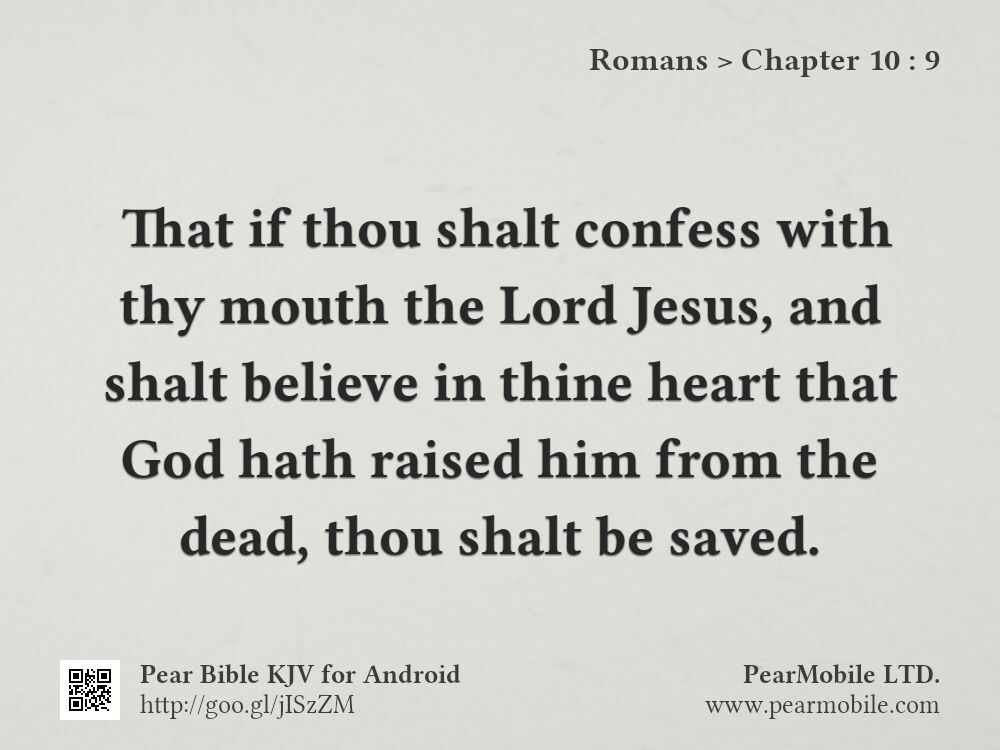 Romans, Chapter 10:9